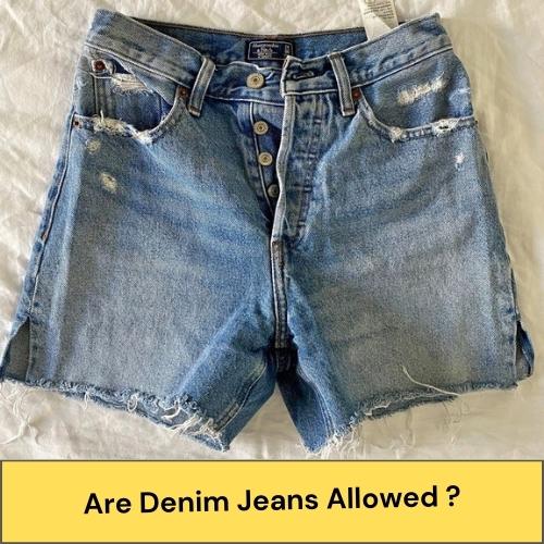 Are Denim Jeans allowed on Jet ski
